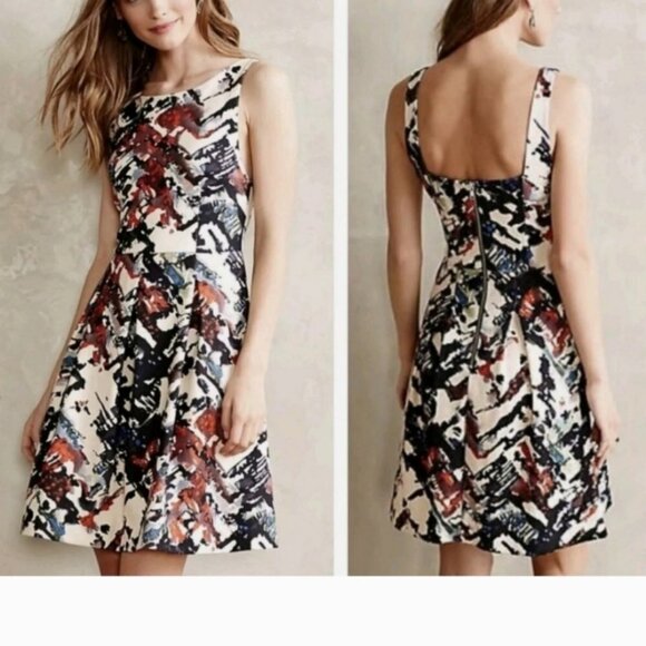 Maeve Anthropologie Capelle Sleeveless Fit & Flare Dress - Picture 1 of 12